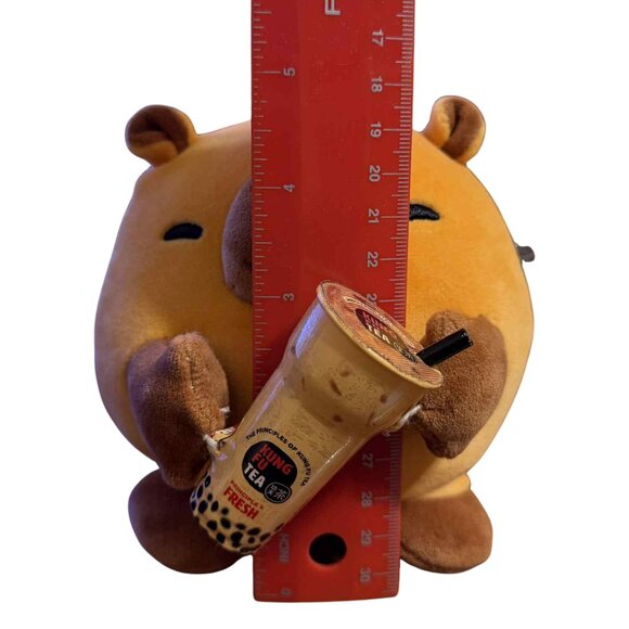 Kung Fu Tea Bear Plush Holding Cup | ZURU | 5” Kawaii Coffee Shop Collectible - Picture 9 of 9